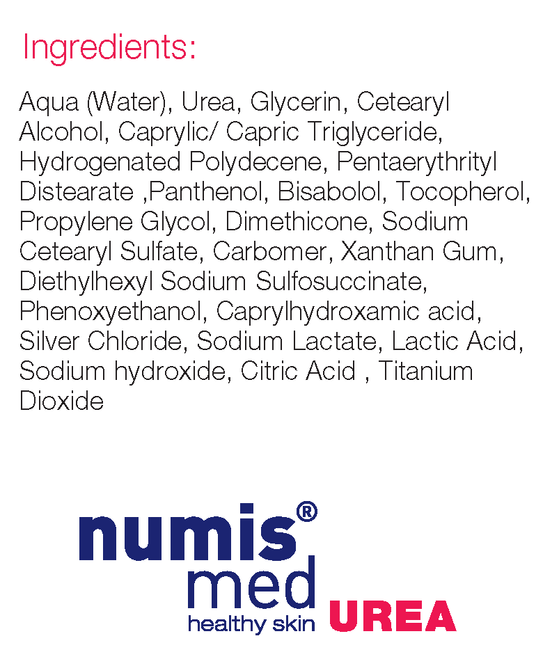 numis med 5% urea body lotion. Moisturizer for extremely dry & irritated skin